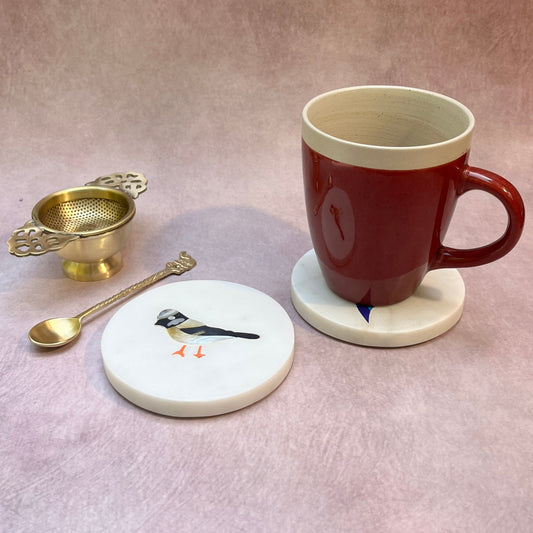 AUM Sparrow Marble Coaster