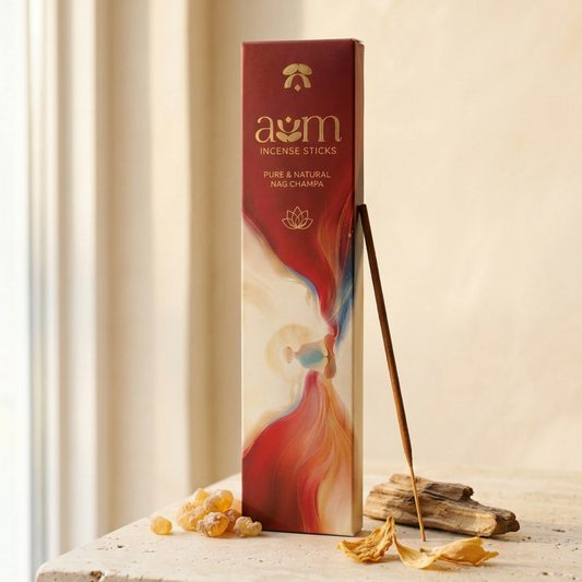 AUM Pure & Natural Nag Champa : A classic, calming incense for stillness and depth