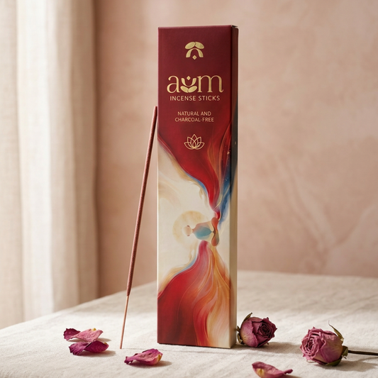 AUM Floral Rose Calmness Incense Sticks : A soft floral incense for comfort and ease