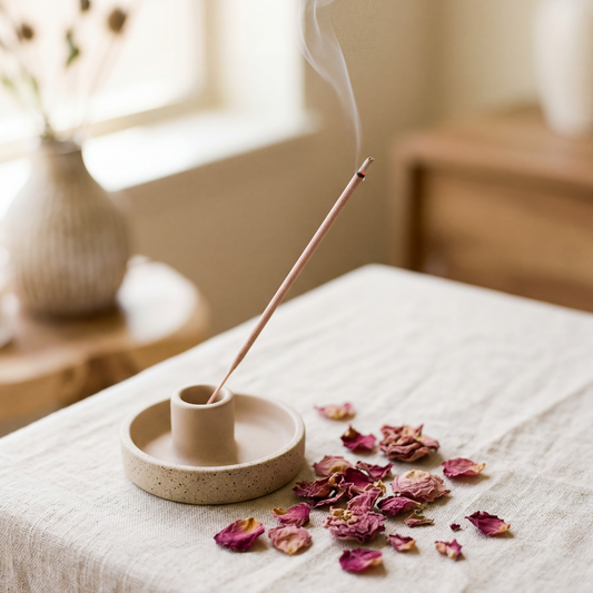 AUM Floral Rose Calmness Incense Sticks : A soft floral incense for comfort and ease