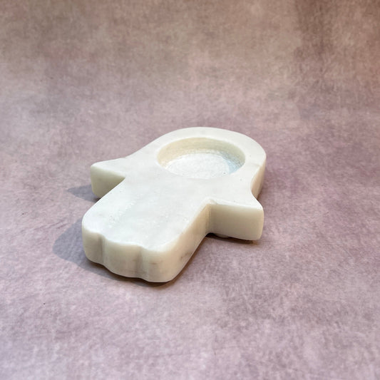 AUM Marble Tealight Holder