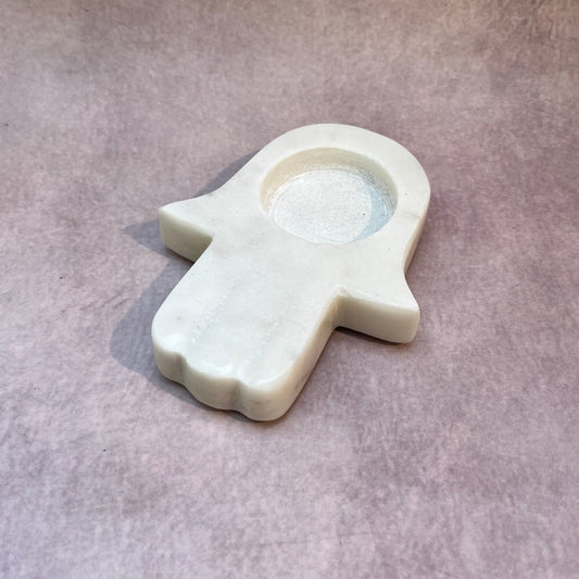 AUM Marble Tealight Holder
