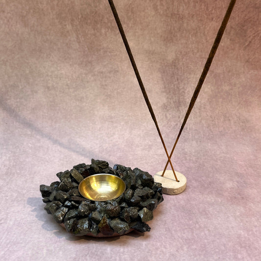 AUM Amethyst Crystal Diya Holder (Copy) description correction - Weight mentioned