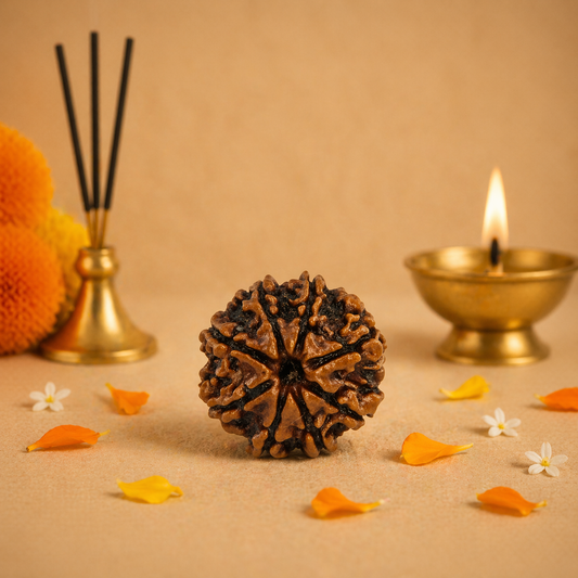 Original Nepali Large 8 Mukhi (Eight-Faced) Rudraksha