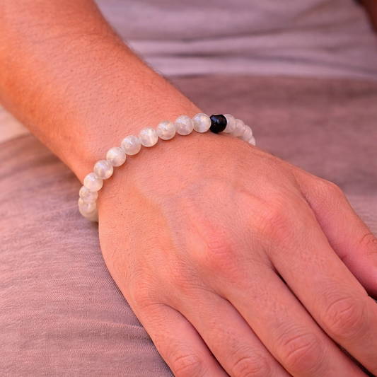 AUM Moonstone Balance Bracelet
