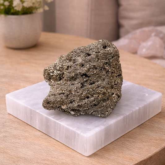 AUM Raw Peru Pyrite Stone Large Raw Piece