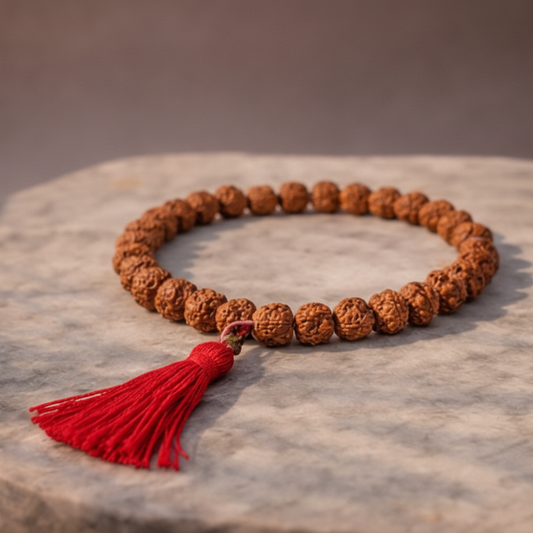 AUM Rudraksha Jap Mala 27 Beads