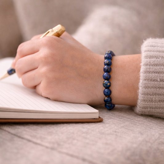 AUM Pure Lapis Lazuli Bracelet