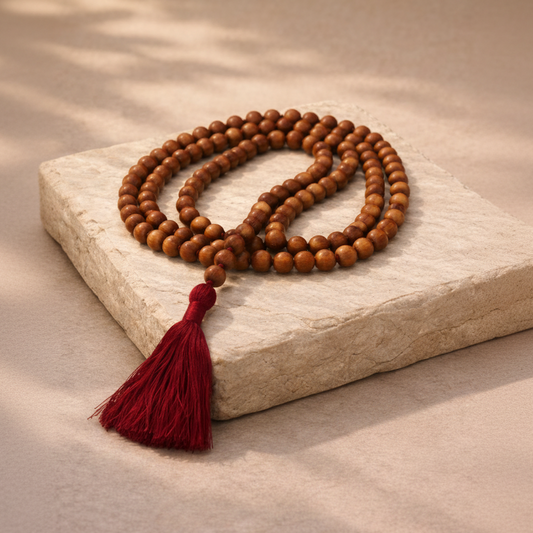 AUM Sandalwood Jap Mala · 108 Beads