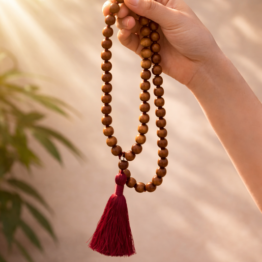 AUM Sandalwood Jap Mala · 108 Beads