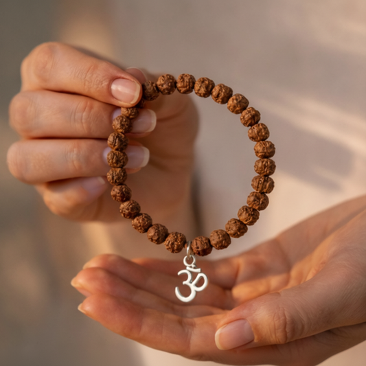 AUM 5 Mukhi Rudraksha Bracelet