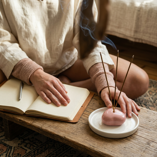 AUM Heart Incense Holder