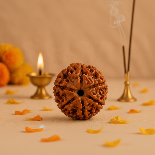 Original Nepali Large 6 Mukhi (Six-Faced) Rudraksha