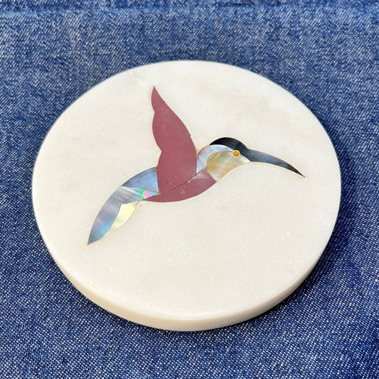 AUM Hummingbird Marble Coaster