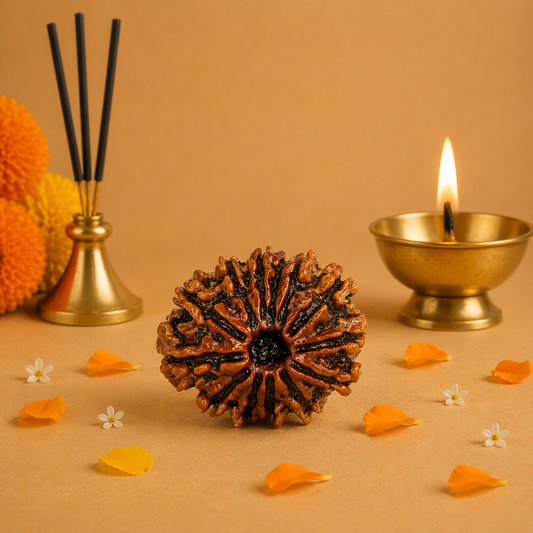 Original Nepali Large 13 Mukhi (Thirteen-Faced) Rudraksha