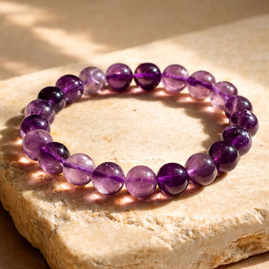 AUM Pure Amethyst Bracelet