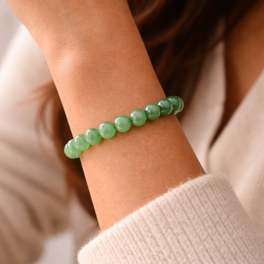 AUM Pure Green Aventurine Bracelet