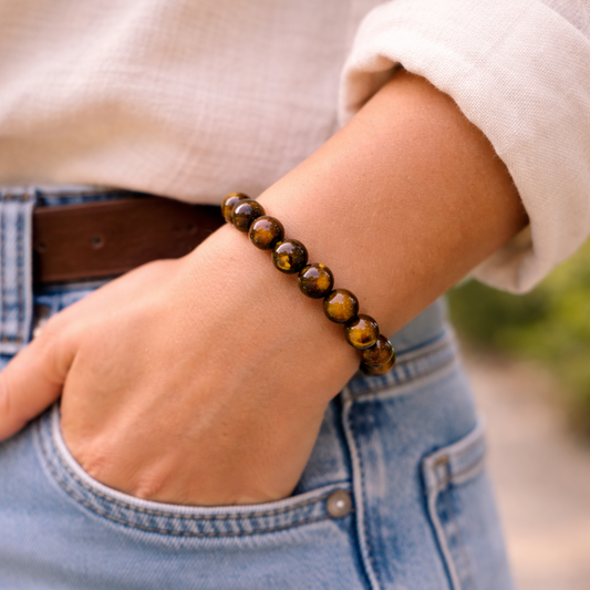AUM Pure Tiger's Eye Bracelet