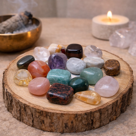 AUM Multi Crystal Tumbles
