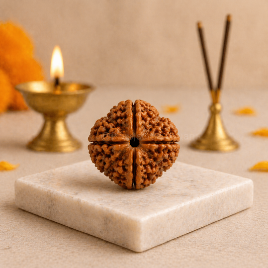 Original Nepali Large 4 Mukhi (Four-Faced) Rudraksha
