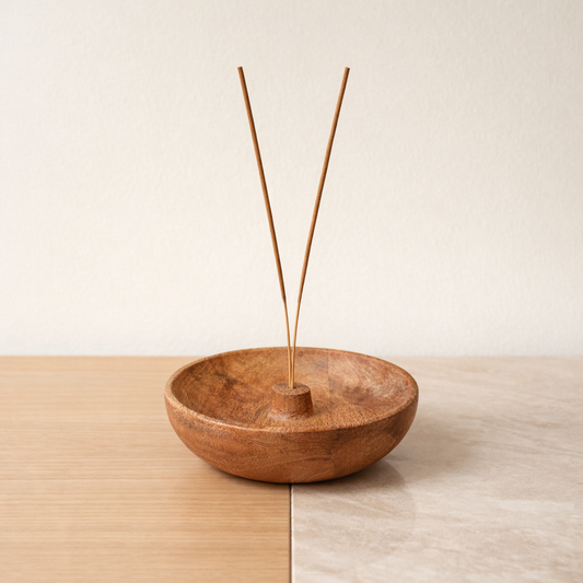 AUM Wooden Incense Holder