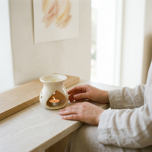 AUM Ceramic Aroma Diffuser / Oil Burner
